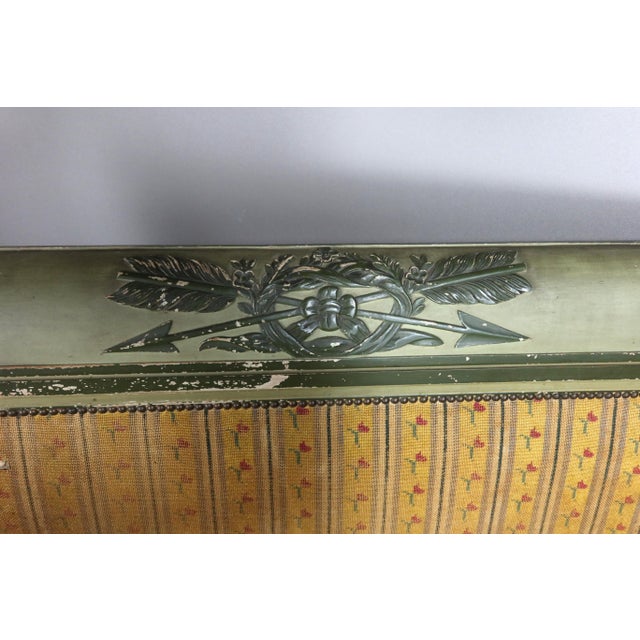 Green Directoire Bed in Painted Wood For Sale - Image 8 of 11