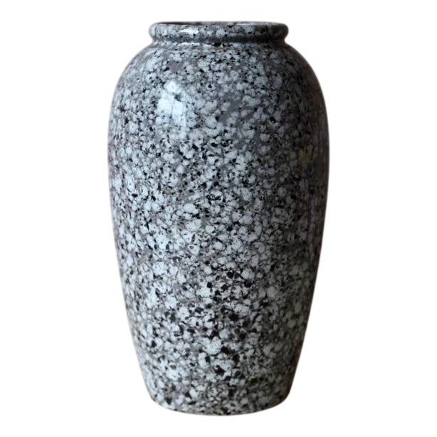 Vintage Ceramic Vase with Grey Marble Top from Scheurich, 1960s For Sale
