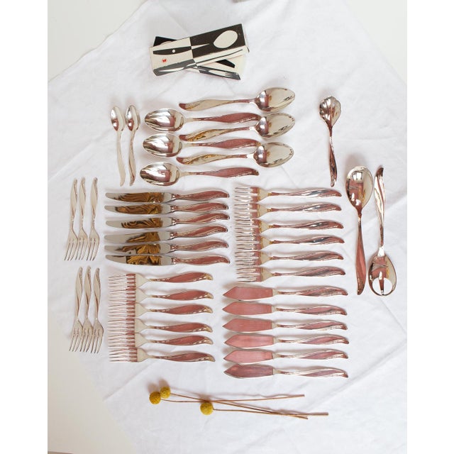 Polish Cutlery Set for Six by Hefra Amerykański, 1990s, Set of 40 For Sale - Image 16 of 16