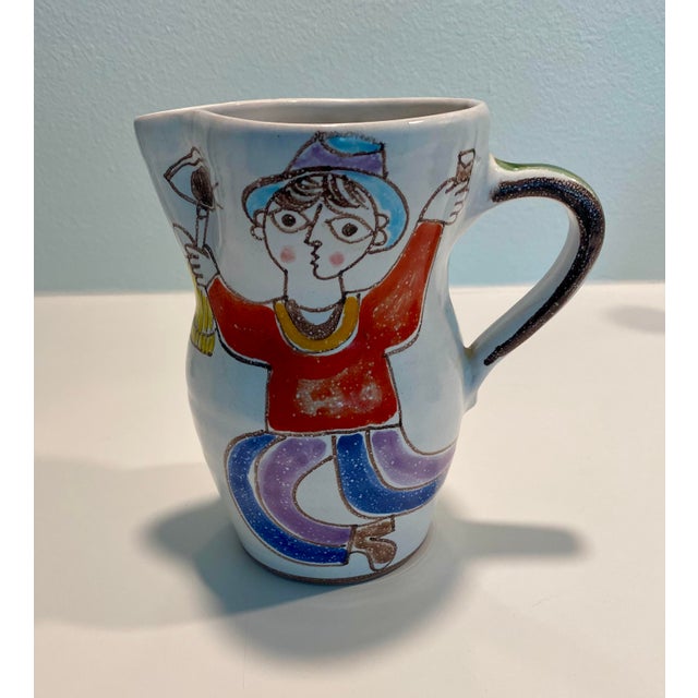 Mid-Century Modern Mid-Century Modern Fanciful Desimone Italy Pitcher For Sale - Image 3 of 5