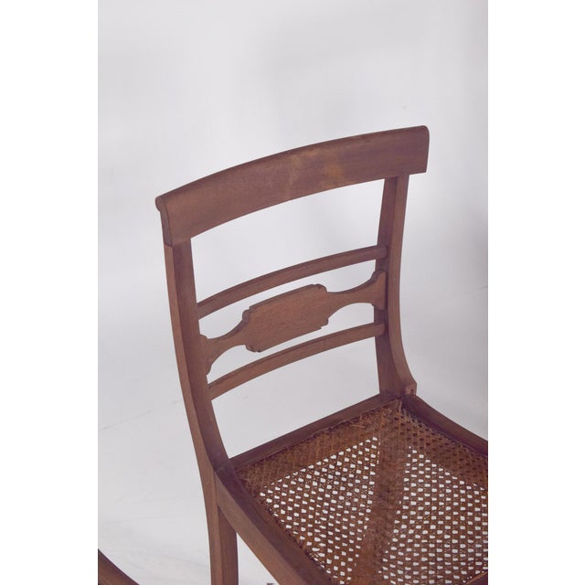 Antique Chairs with Straw Bottoms, 1890s, Set of 4 For Sale - Image 9 of 11