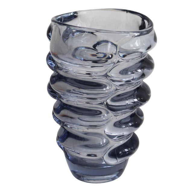 Vintage Bohemian Glass Vase by Vladislav Urban for Hermanova Hut Glasswork, 1962 For Sale - Image 15 of 15