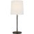 Modern Thomas O'Brien by Visual Comfort Signature Bryant Large Table Lamp in Bronze and Hand-Rubbed Antique Brass with Linen Shade For Sale - Image 3 of 3