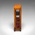 Wood Antique Pier Cabinet, English, Walnut, Glazed Display Bookcase, Victorian, 1860 For Sale - Image 7 of 12