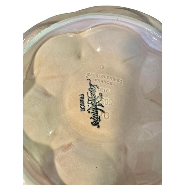 Late 19th Century Sarreguemines Majolica Seaweed and Shell Barbotine Oyster Plate - Sold Individually For Sale - Image 10 of 10