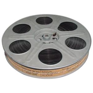 Circa Mid 20th Century 35mm Movie Reel With Sound Track. Motion Picture Film Display
