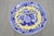 Victorian Spode 13" Garden Collection Flowers Poppy Blue Yellow Platter Dinner Plate, Each For Sale - Image 3 of 9