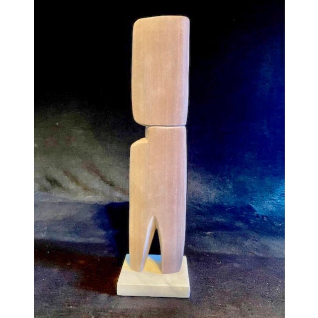 Stone Abstract Modern Sandstone Sculpture by Scott Donadio (17.5” High) For Sale - Image 7 of 7