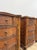 Wood Vintage Nightstands Split Bamboo Reed Four Drawer British Colonial Pair Coastal Regency, Pair For Sale - Image 7 of 12