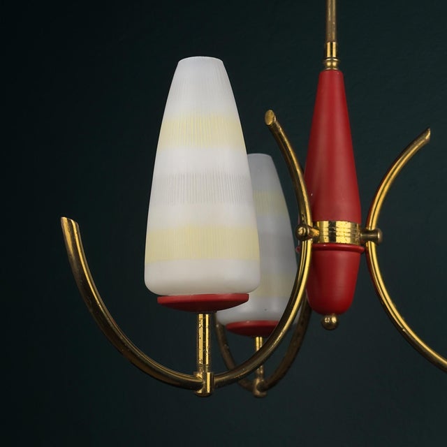 1950s Mid-Century Chandelier from Stilnovo, Italy, 1940s-1950s For Sale - Image 5 of 18