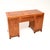 Wood Art Deco Figured Walnut Leather Top Desk, 1930 For Sale - Image 7 of 11