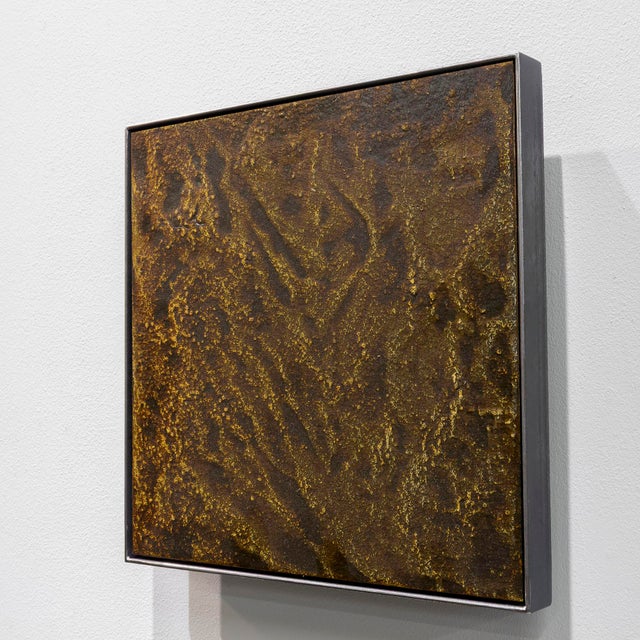 Contemporary Mats Wieslander, Whispers of the Forest No 3, 2025, Acrylic and Ink on Oxidized Sheet Metal For Sale - Image 3 of 6