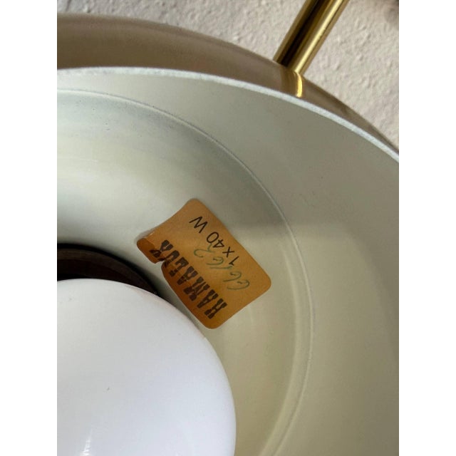 Mid 20th Century Mid-Century Modern Hamalux Gold Standing Lamp Metal For Sale - Image 4 of 12