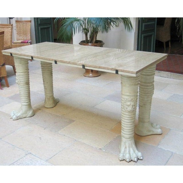Jean-Charles Moreux Style French Neoclassical Display Console Table For Sale - Image 9 of 12