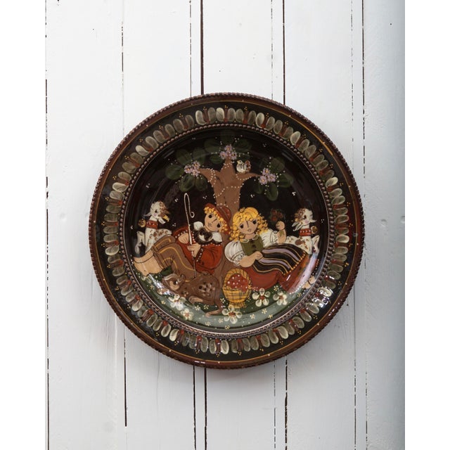 Swiss Ceramic Wall Plate by Kohler Biel Pottery, 1950s For Sale - Image 4 of 4