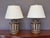 Neoclassical Pair of 19th Century Carved Wood Neoclassical Column Lamps For Sale - Image 3 of 13