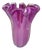 Magenta-Pink Fazzoletto Murano Glass Vase by Michielotto, 1970s For Sale