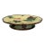 Antique Majolica Cake Stand /Comport Adorned With Leaf & Floral Motif From England - Circa 19th Century For Sale