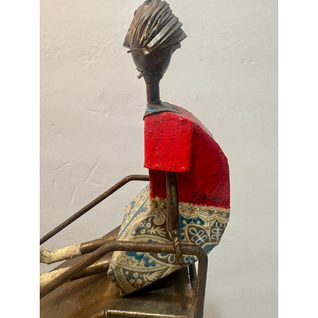 Manuel Felguérez Manuel Felguérez Metal Sculpture Girl on a Slide For Sale - Image 4 of 7