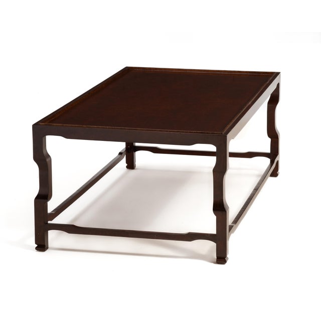 Early 21st Century David Iatesta Studio Shenzhen Coffee Cocktail Table Regency Walnut Finish Frank Babb Randolph For Sale - Image 5 of 14