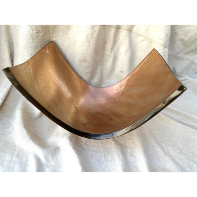 1990s Regina Medeiros Copper Glass Bowl/Sculpture For Sale - Image 5 of 7