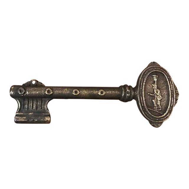 Antique Brass Door Key For Sale