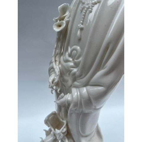 Blanc De Chine Guanyin Statue For Sale - Image 11 of 13