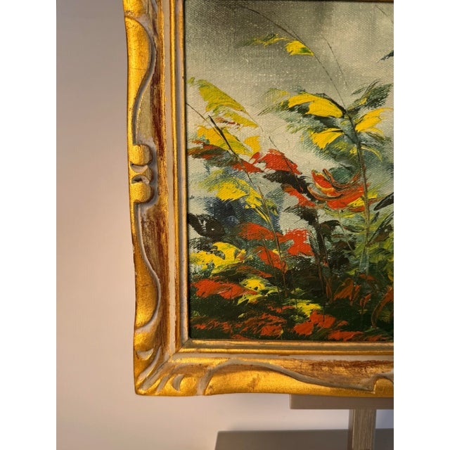 Wood Traditional Floral Still Life Baroque Framed Original Oil Painting For Sale - Image 7 of 12