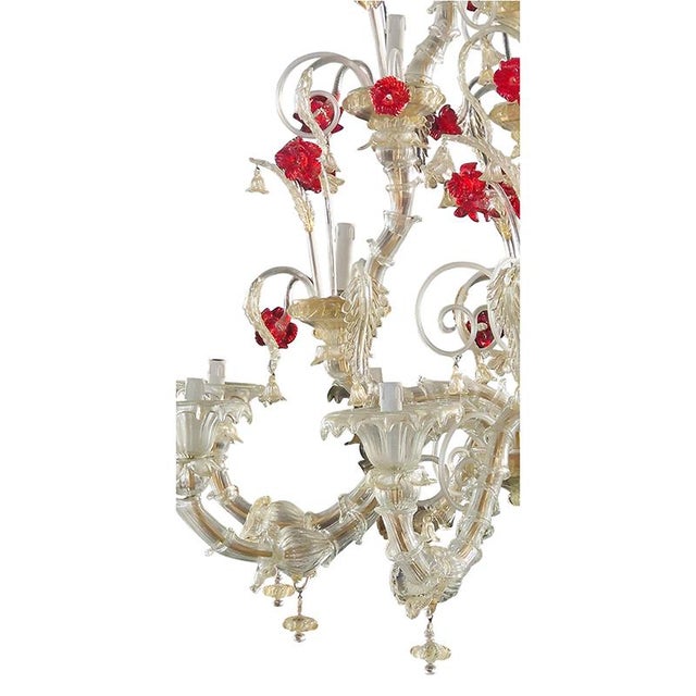 Rezzonico Chandelier in Murano Glass, 1950s For Sale - Image 3 of 7