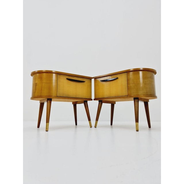 Mid-Century German Bedside Tables from Wk Möbel, 1960s, Set of 2 For Sale - Image 9 of 11