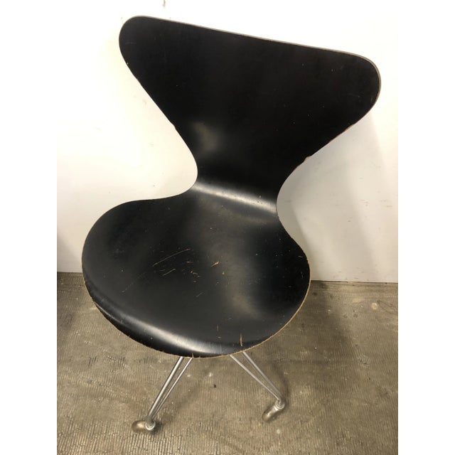 Fritz Hansen 3117 Flinder Chair by Arne Jacobsen for Fritz Hansen, 1960s For Sale - Image 4 of 15