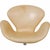2000 - 2009 Vintage Swan Chair in Patinated Natural Leather by Arne Jacobsen, 2000s For Sale - Image 5 of 18