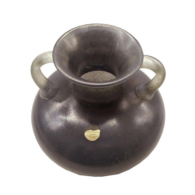 Mid-Century Modern Murano Glass Amphora Vase attributed to Archimede Seguso, Italy, 1960s For Sale - Image 3 of 9