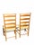 1980s Vintage Shaker Style Cherry Wood Ladder Back Chairs -Set of 4 For Sale - Image 5 of 12