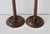 Late 20th Century Georgian Style Mahogany Brass Candlestick Table Lamps - a Pair For Sale - Image 9 of 18