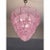 Luxury modern Chromed chandelier with Pink "Petals" in Murano glass. Hand-made in Murano glass , all made in Italy ,a...