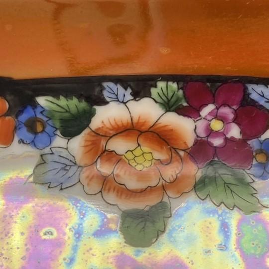 Ceramic Early 20th Century Noritake Lusterware Celery Serving Dish (Art Deco, 1920’s/30s) For Sale - Image 7 of 12