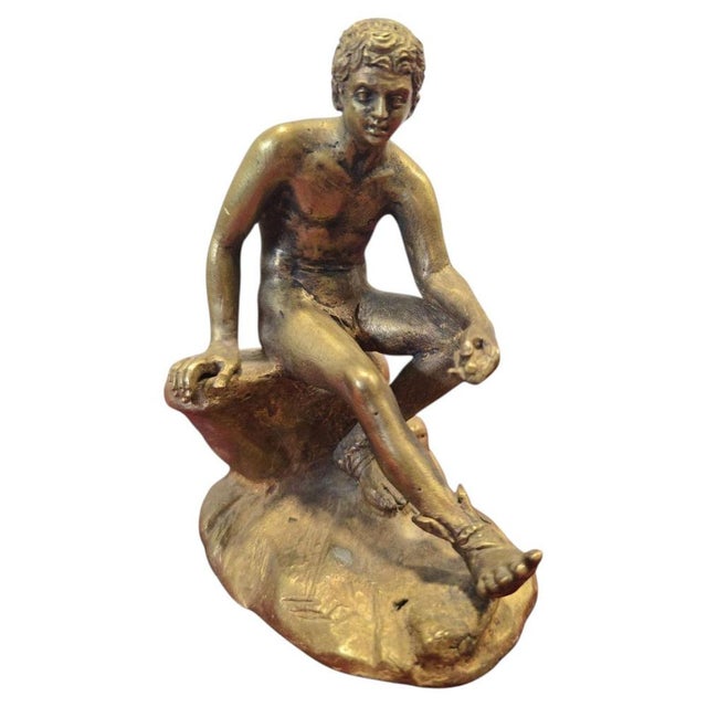 19th Century Grand Tour Bronze of Hermes Seated on a Rock For Sale - Image 9 of 9
