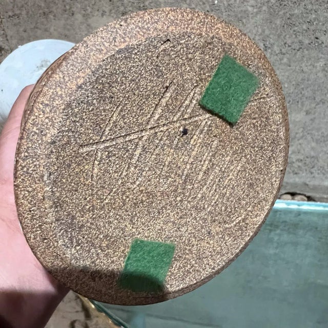 Modern Studio Art Pottery Wine Carafe Set 2 Goblets For Sale - Image 9 of 12