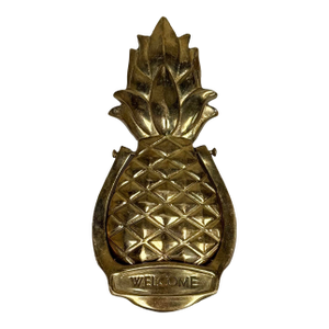 Vintage Brass Pineapple Motif Door Knocker