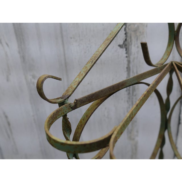 Vintage Wrought Iron Corner Garden Shelf Chairish