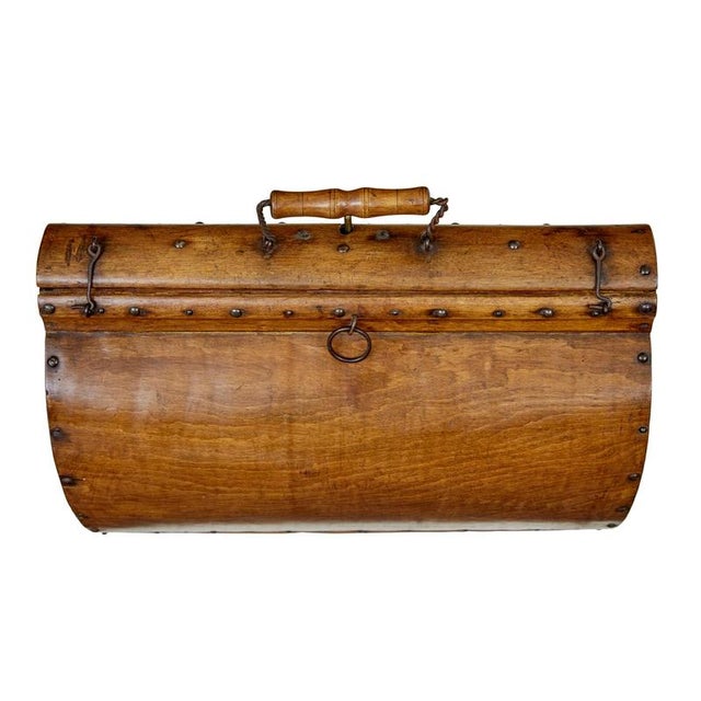 Brown Early 20th Century Scandinavian Wooden Doctors Bag, 1920s For Sale - Image 8 of 9