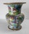 Chinoiserie 19th Century Chinese Unusual Qing Rose Medallion Yen Yen Vase, Canton Enamel on Stoneware For Sale - Image 3 of 18