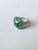 2020s Set in 18k Gold, 7.59 Carats, Natural Zambian Emerald & Diamonds Engagement Ring, Size 6.5 For Sale - Image 5 of 11