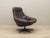Danish Leather Swivel Armchair by H.W. Klein for Bramin, 1960s For Sale - Image 9 of 18