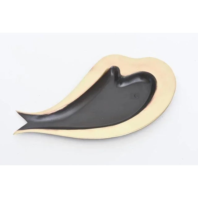 Mid-Century Modern Vintage Hagenauer Biomorphic Polished Brass and Black Metal Bowls or Sculptures, Set of 4 For Sale - Image 3 of 9