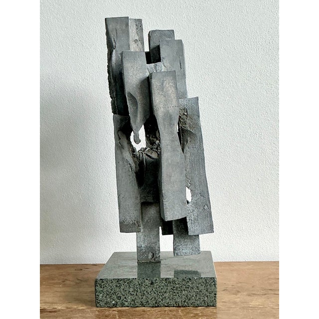 Vintage Boho Brutalist Modernist Sculpture For Sale - Image 4 of 9