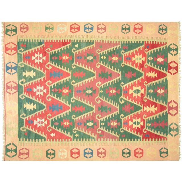 1960s Turkish Kilim For Sale - Image 4 of 4