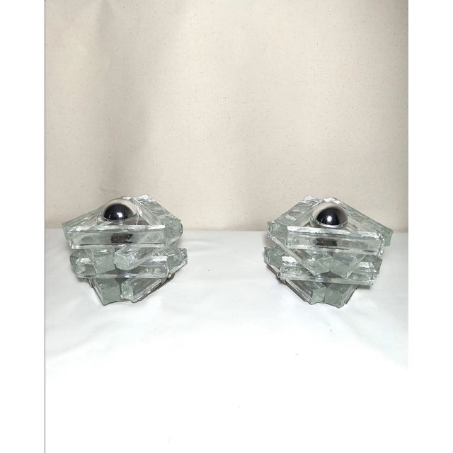 Poliarte Postmodern Table Lamps in Murano Glass from Poliarte, 1980s, Set of 2 For Sale - Image 4 of 11