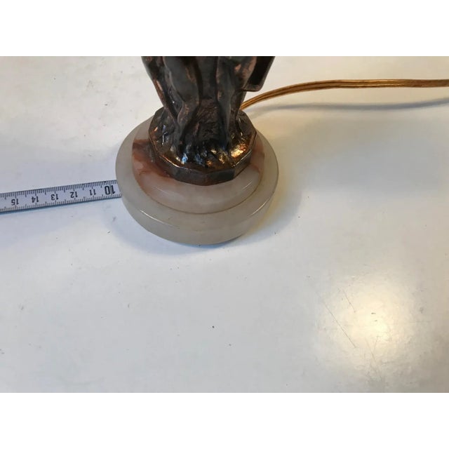 Metal Art Deco Metallurgy Table Lamp from Curt Schlevogt, 1930s For Sale - Image 7 of 10